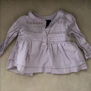 Purple- gray baby gap long sleeve blouse